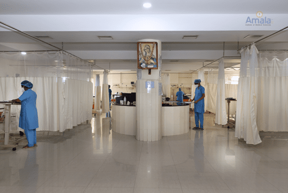 Image Efficient nurses give special care to patients at Amala Hospital